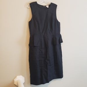 Linen J. Crew peplum dress